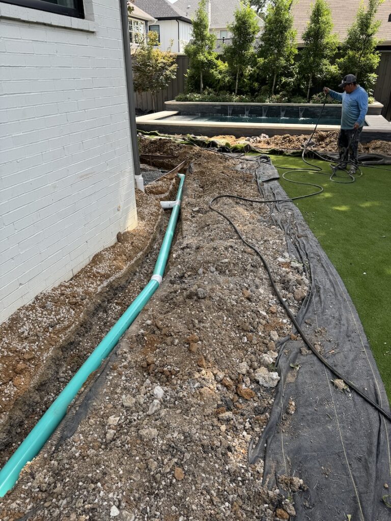 Gutter & Downspout Drainage project 1 in Euless