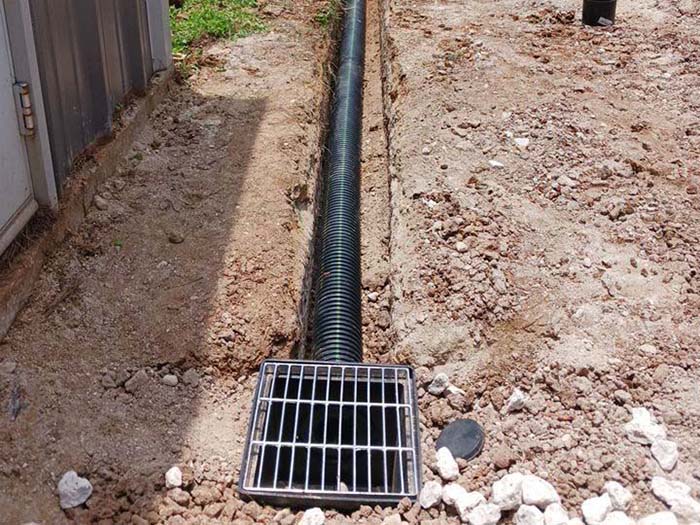 Gutter & Downspout Drainage project 2 in Euless