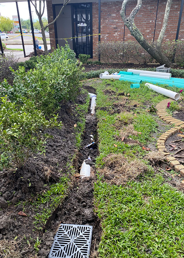 Gutter & Downspout Drainage project 5 in Euless