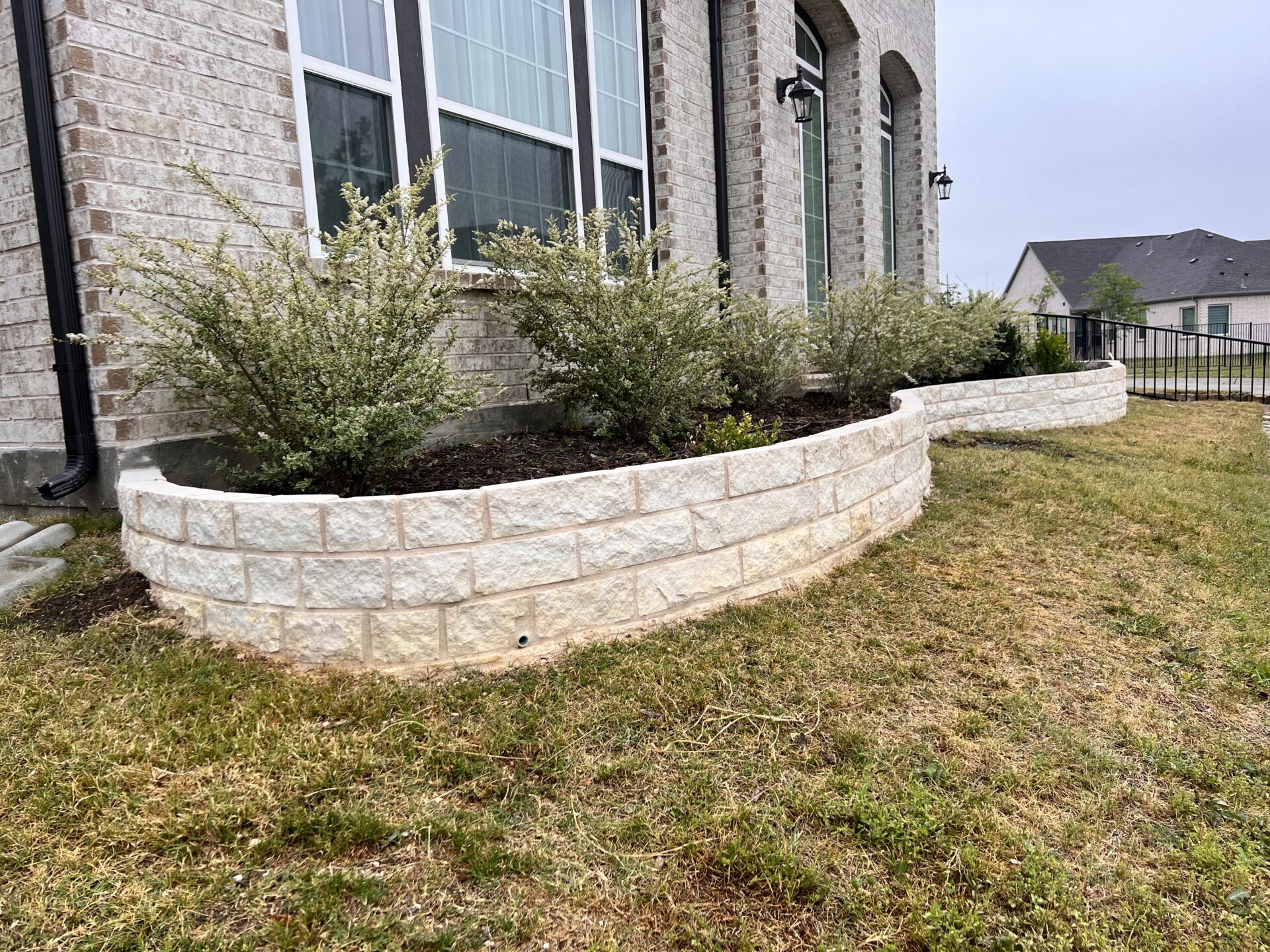 Retaining Walls project 1 in Euless