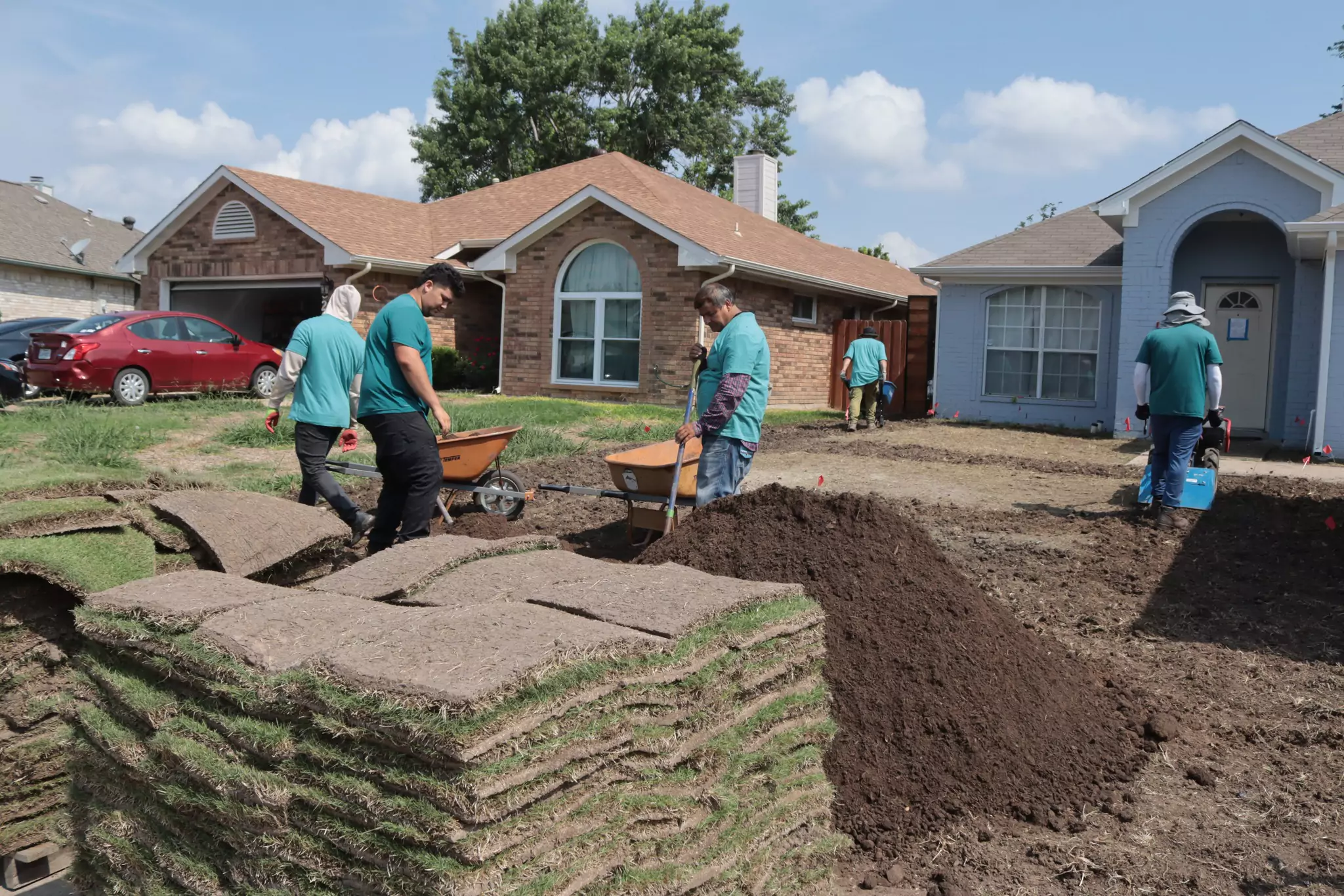 Sod Installation project 1 in North Richland Hills